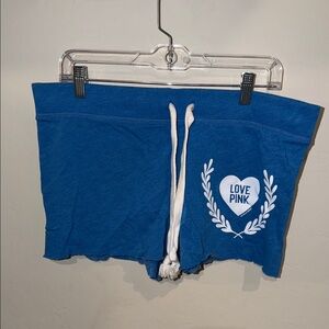 PINK Victoria's Secret Blue Lounge Shorts